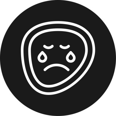 üzgün yüz simgesi, satır biçimi