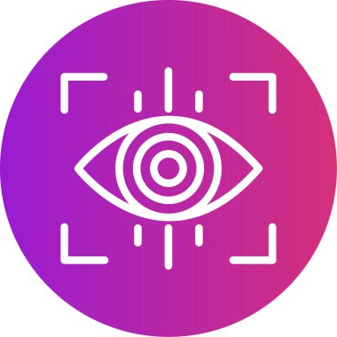 Modern göz simgesinin vektör illüstrasyonu