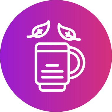 Kahve simgesinin vektör illüstrasyonu