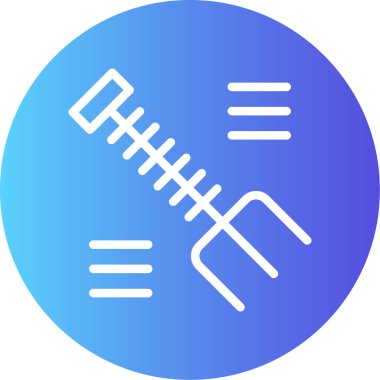 Mavi bir simgenin vektör illüstrasyonu