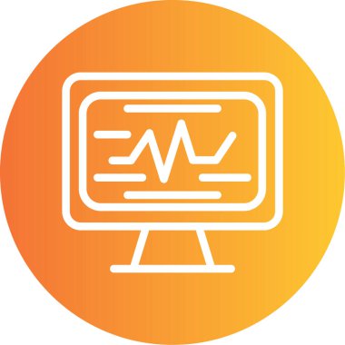 vektör lcd simgesi illüstrasyonu