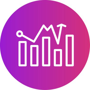 grafik simgesinin vektör illüstrasyonu