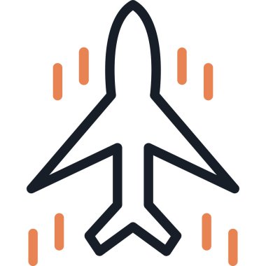 Uçak. Web simgesi basit illüstrasyon