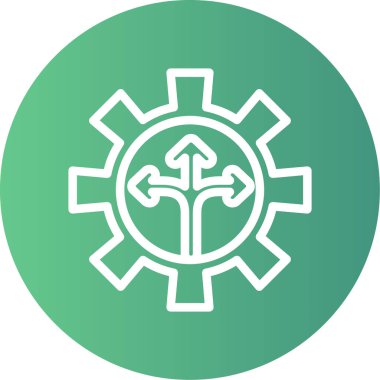 dişli simgesinin vektör illüstrasyonu