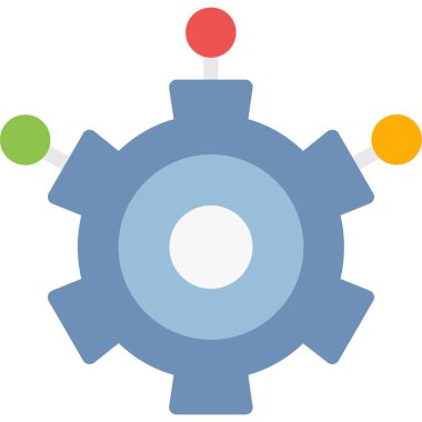 dişli simgesi vektör illüstrasyonu