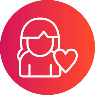 Kalp. Web simgesi basit tasarım