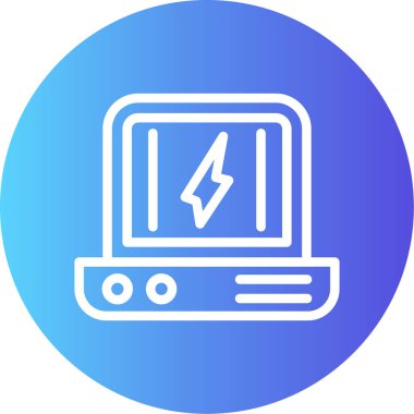 Elektrik güç simgesinin vektör illüstrasyonu