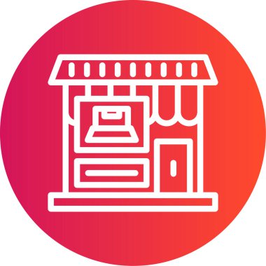 Alışveriş simgesinin vektör illüstrasyonu