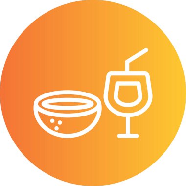 Gıda simgesinin vektör illüstrasyonu