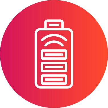 Pil simgesinin vektör illüstrasyonu