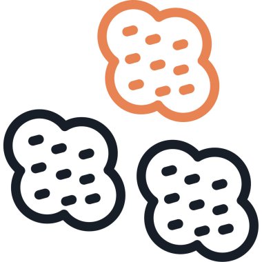 Gıda ve içecek Web ikonu vektör illüstrasyonu