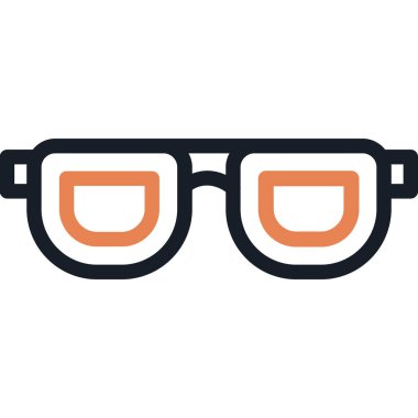 gözlük ikonu vektör illüstrasyonu