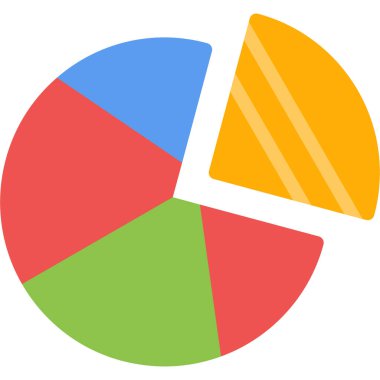 pasta grafiği vektör çizim