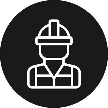 vektör inşaat işçisi simgesi