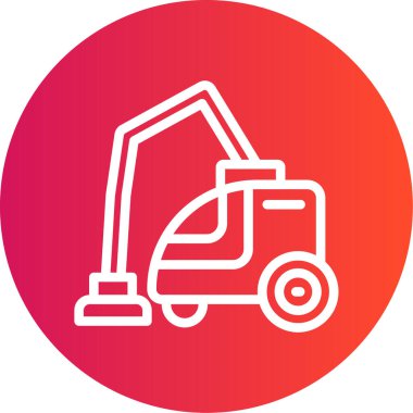 Bir kamyon simgesinin vektör çizimi