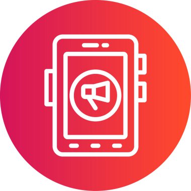 Vektör mobil ağ simgesi