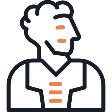 İnsan simgesinin vektör illüstrasyonu