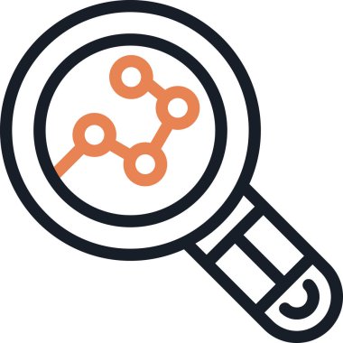 büyütme cam vektör simgesi