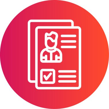 Belge simgesinin vektör illüstrasyonu