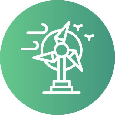 Bir ağaç simgesinin vektör illüstrasyonu