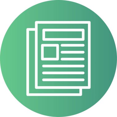 belge simgesi vektör illüstrasyonu