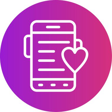 Aşk simgesinin vektör illüstrasyonu