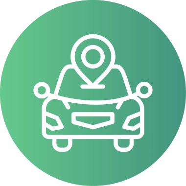 araba simgesi vektör illüstrasyonu