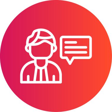 Modern insan simgesinin vektör illüstrasyonu