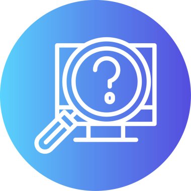 Büyüteç simgesi, vektör illüstrasyonu bul