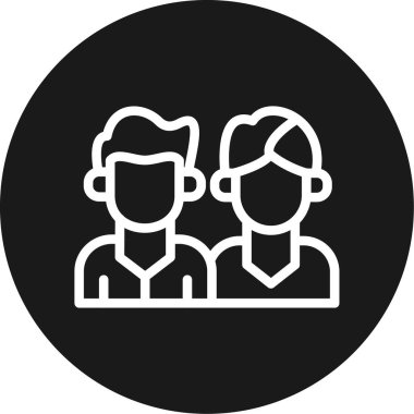 İnsan simgesinin vektör illüstrasyonu