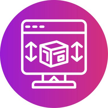 Web simgesi, internet teknolojisinin vektör illüstrasyonu