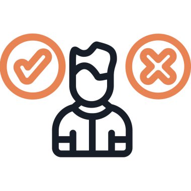 kişisel veya ticari kullanım için kullanıcı vektör simgesi simgesi vektör çizimi..