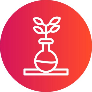 Bitki simgesinin vektör illüstrasyonu