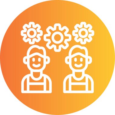 Modern simgenin vektör illüstrasyonu