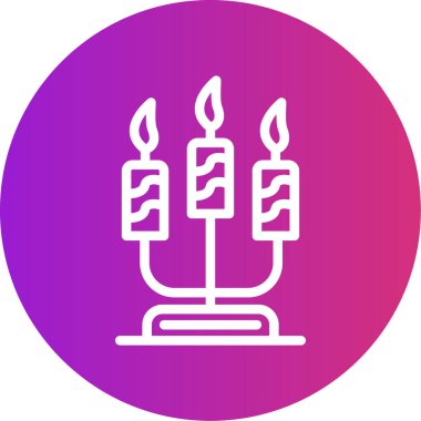 Mumlar. Web simgesi basit illüstrasyon