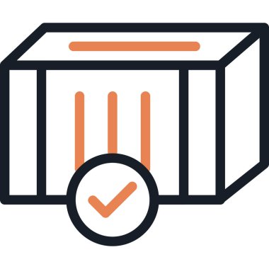 kargo teslimat simgesi modada izole edilmiş arka plan