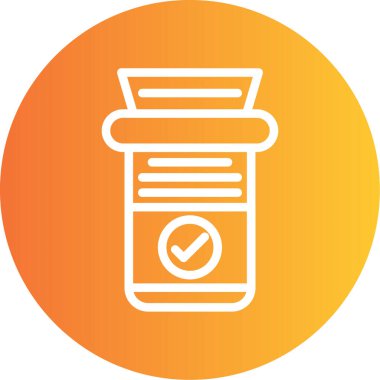 Bir şişenin vektör simgesi