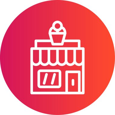 Alışveriş Arabası modern simgesinin vektör çizimi