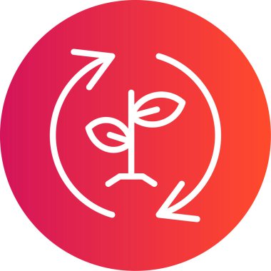 Bir yaprak simgesinin vektör illüstrasyonu