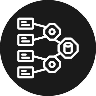 şebeke. Web simgesi basit illüstrasyon