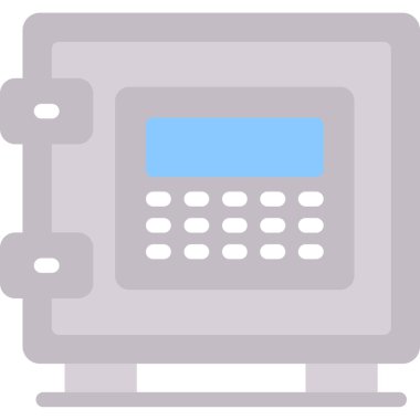 Hesap makinesi ikon vektör illüstrasyonu. düz biçim