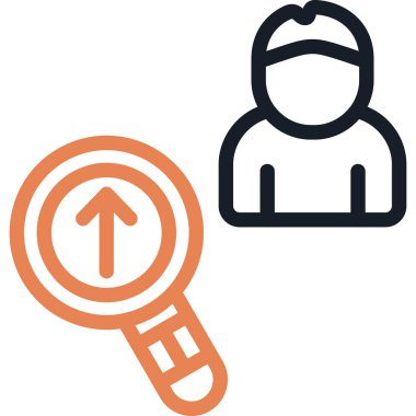 Kişinin dış hat biçiminde simge bul