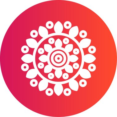 Dairesel süslemeli dairesel desenlerin vektör çizimi