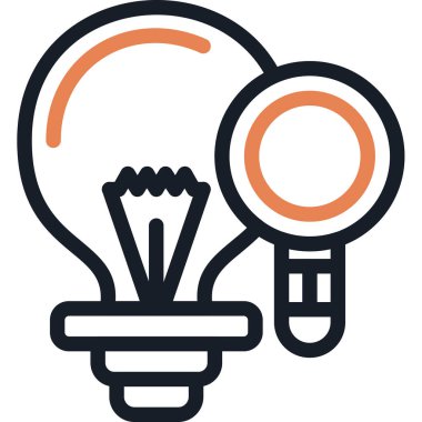 ampul yaratıcı ışık simgesi