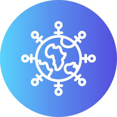 genel ağ simgesi, vektör, illüstrasyon