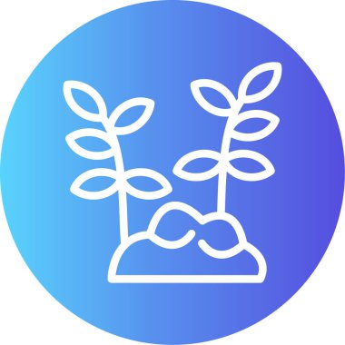 Bir ağaç simgesinin vektör illüstrasyonu