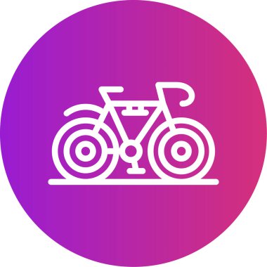 Bisiklet. Web simgesi basit illüstrasyon