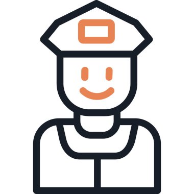 avatar adam simgesi ana hatları biçiminde