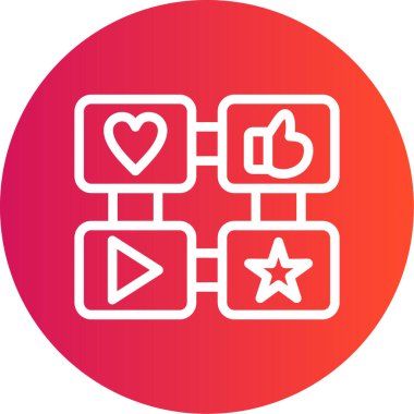 Vektör media player simgesini