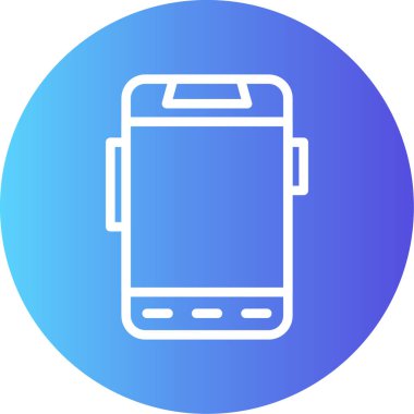 Cep telefonu simgesi, vektör illüstrasyonu